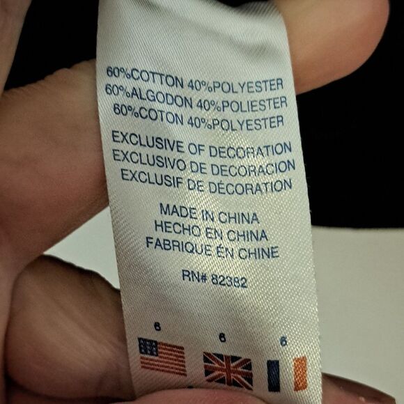 Champion black with white logo sweatshirt size 6 - Picture 4 of 5